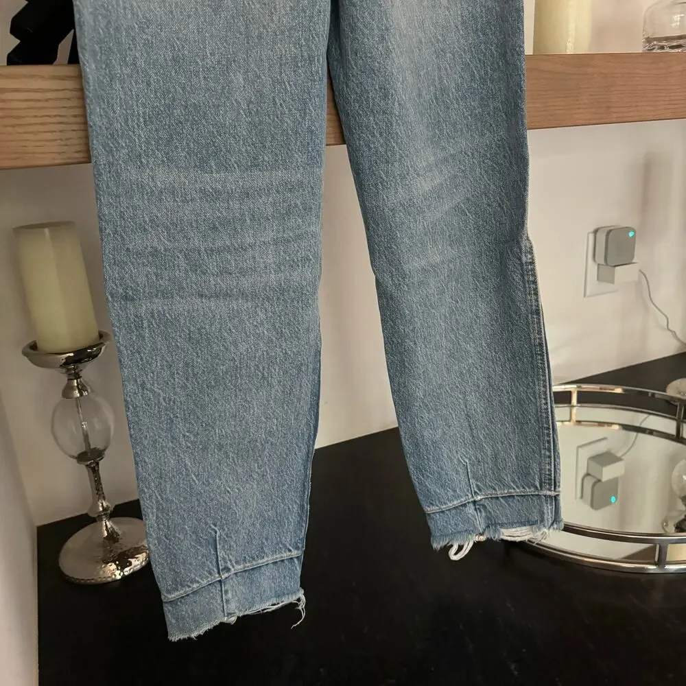 Free People Marion High Waisted Jean in Celeste Blue